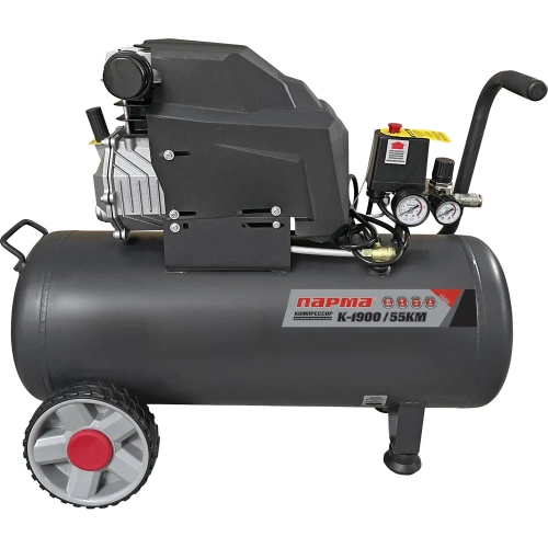 Компрессор Парма K-1900/55КМ (масляный коаксильный, 1800Вт, 55л, 276л/мин, 10бар, вых. 2шт/рапид) 02.014.00012