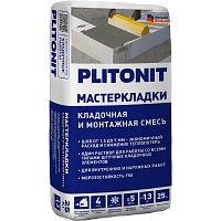 Смесь сухая кладочная цементная Plitonit Мастер Кладки 25 кг