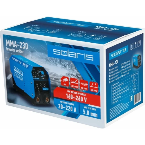 Сварочный инвертор SOLARIS MMA-230 фото 3