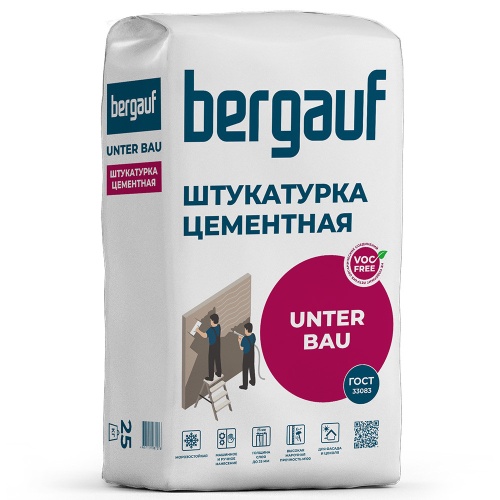 Штукатурка цементная Bergauf Unter Bau 25 кг