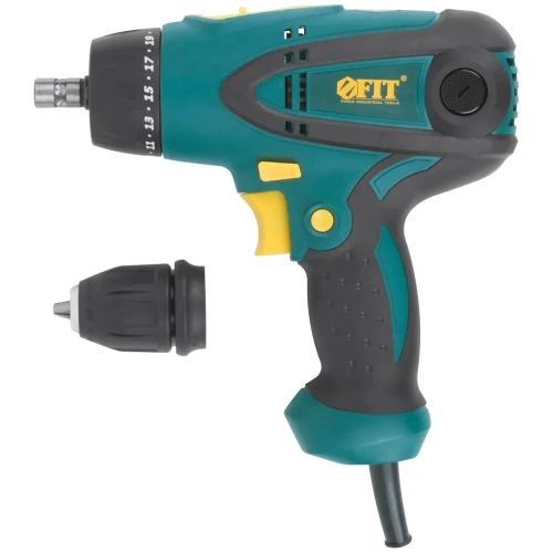 Электрическая дрель-шуруповерт FIT 280 Вт, 0-350/1100 об/мин, БзП 10 мм, резиновая накладка, 25 Нм, быстрая смена щеток, коробка 80017 фото 8 Электрическая дрель-шуруповерт FIT 280 Вт, 0-350/1100 об/мин, БзП 10 мм, резиновая накладка, 25 Нм, быстрая смена щеток, коробка 80017 фото 8