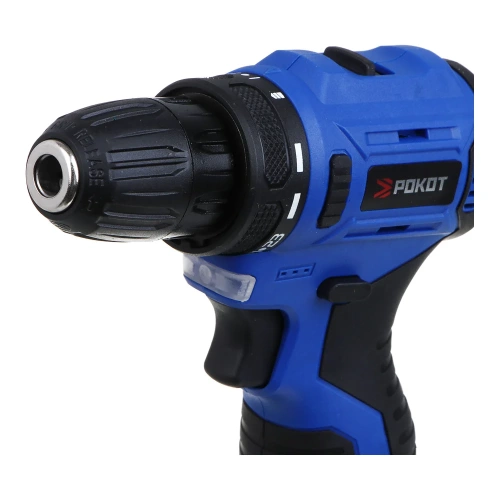 Дрель-шуруповерт аккумуляторный РОКОТ бесщеточный, 12В, 2 Ач, 0-400/0-1400 об/мин, 38 Нм 691-044 фото 3 Дрель-шуруповерт аккумуляторный РОКОТ бесщеточный, 12В, 2 Ач, 0-400/0-1400 об/мин, 38 Нм 691-044 фото 3