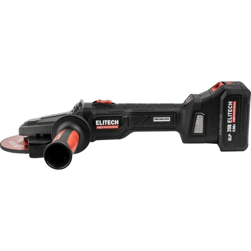 Шлифмашина угловая аккумуляторная Elitech CAG 2012DSL (125мм,20В,1х4Ач,BL) HD 210318 фото 3 Шлифмашина угловая аккумуляторная Elitech CAG 2012DSL (125мм,20В,1х4Ач,BL) HD 210318 фото 3