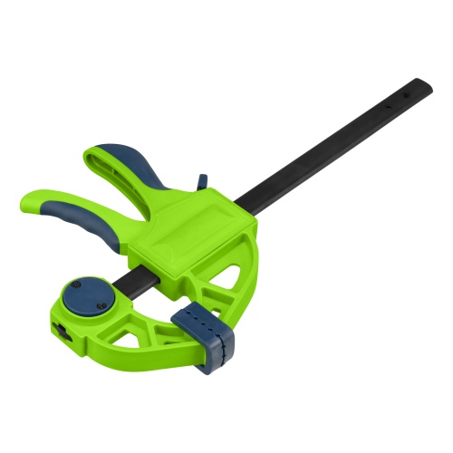 Струбцина F-образная, быстрозажимная, 150 х 70 х 360 мм, пластиковый корпус, фиксатор, двухкомпонентная рукоятка Сибртех фото 2