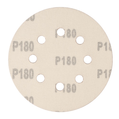 Круг абразивный на ворсовой подложке под "липучку", перфорированный, P 180, 125 мм, 5 шт Сибртех фото 3