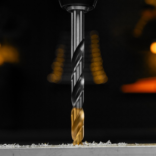 Сверло спиральное по металлу 12 x 151мм, Р6М5, Golden Tip, многогранная заточка Denzel фото 11 Сверло спиральное по металлу 12 x 151мм, Р6М5, Golden Tip, многогранная заточка Denzel фото 11