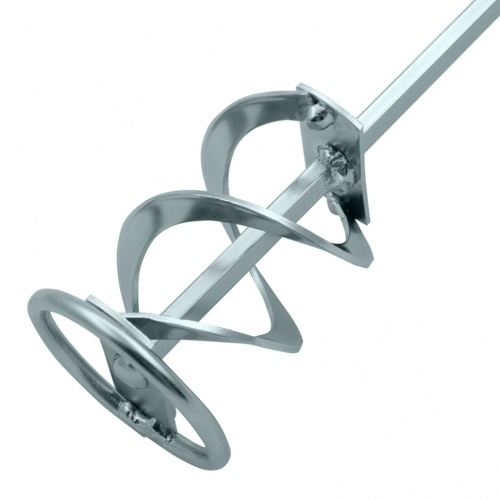 Миксер для красок и штукатурных смесей Denzel 848447 400х80 мм шестигранный хвостовик 8 мм фото 3