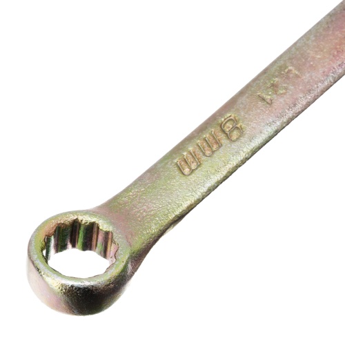 Ключ комбинированный, 8 мм, желтый цинк Сибртех фото 4