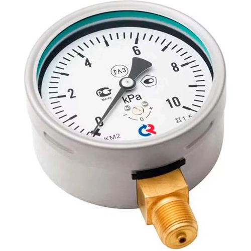 Манометр низкого давления РОСМА КМ-22Р (0-60кПа) ДК100 G1/2, класс точности 1.5 D270-06643 фото 4