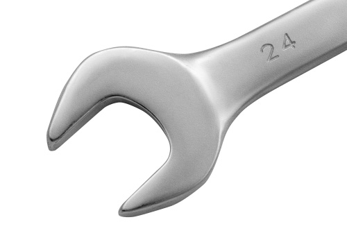 Ключ комбинированный, 24 мм, CrV, матовый хром Matrix фото 2