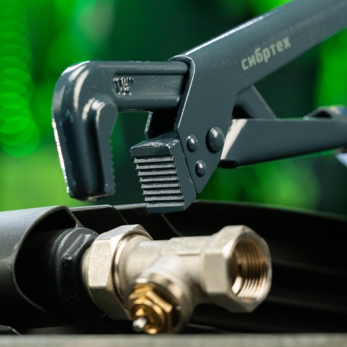 Ключ трубный рычажный КТР-2, 1.5", кованый, тип "L" Сибртех фото 10