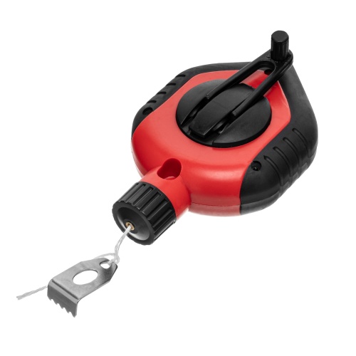 Шнур разметочный в пластмассовом обрезиненном корпусе, порошок красный Matrix фото 3