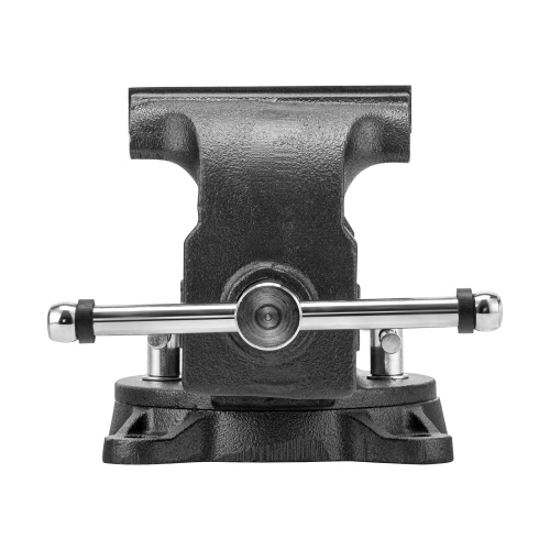 Тиски слесарные BVH-125, 125 мм, поворотные, стальная направляющая, с наковальней //Denzel фото 10