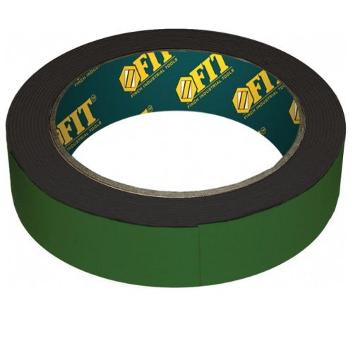 Лента клейкая Fit 11795 двухсторонняя черная 12 мм 5 м