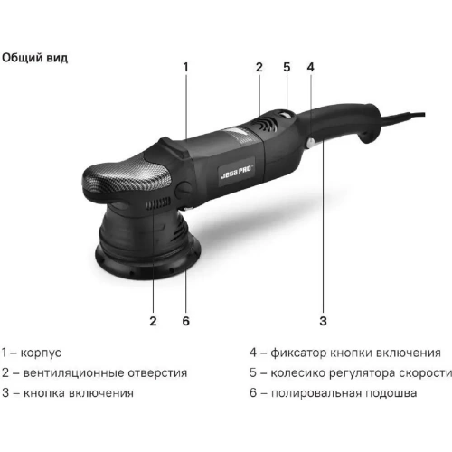 Полировальная электрическая машинка Jeta PRO вращательно-орбитальный привод J4115 фото 7 Полировальная электрическая машинка Jeta PRO вращательно-орбитальный привод J4115 фото 7