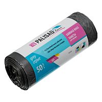 Пакеты для мусора 60 л x 50 шт. серые, Home Palisad