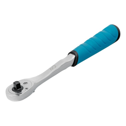 Ключ-трещотка 1/4", CrV, 90 зубьев, усиленный, хром Gross фото 2