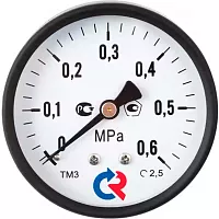 Общетехнический вакуумметр РОСМА ТВ-310Т.00 (-0.1-0МПа) ДК63 G1/4, класс точности 2.5 D070-01439