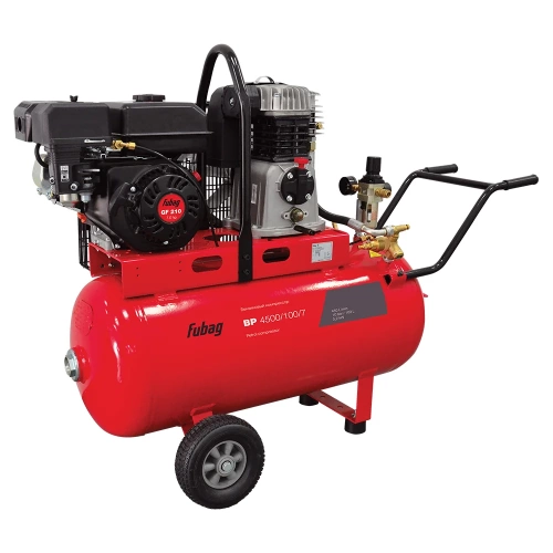 Компрессор FUBAG bp 4500/100/7 450 л/мин 100л 10бар 5.2 квт бензин 641278 фото 5