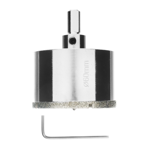 Сверло алмазное по керамограниту, 60 х 67 мм, трехгранный хвостовик Matrix фото 3