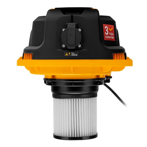 Пылесос строительный RVC30, 1400 Вт, бак 30 л, шланг 3 м, розетка с автосинхр. Denzel фото 16