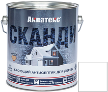 Антисептик акриловый кроющий для дерева Акватекс Сканди полуматовый Айсберг база А 2,5 л