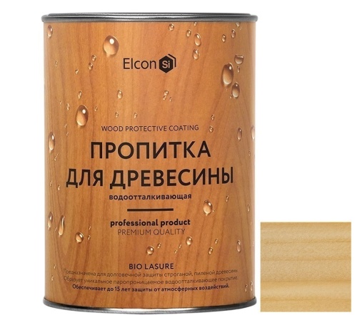 Пропитка для дерева водоотталкивающая Elcon Bio Lasure бесцветная 0,9 л