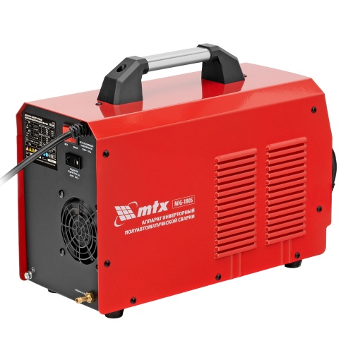 Аппарат инвертор. полуавтомат. cварки MIG-180S, 180A, ПВ 60%, катушка 5 кг MTX фото 4