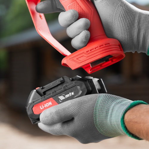 Цепная мини-пила аккумуляторная, MCS-100, шина 100 мм, Li-Ion, 20 В MTX фото 36