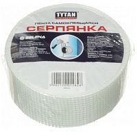 Лента самоклеящаяся серпянка Tytan Professional белая 45x20000 мм
