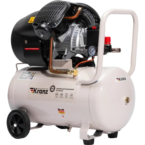 Компрессор воздушный Kranz KR-2200/50, 2200Вт, 400 л/мин, 50л KR-16-1153 Компрессор воздушный Kranz KR-2200/50, 2200Вт, 400 л/мин, 50л KR-16-1153
