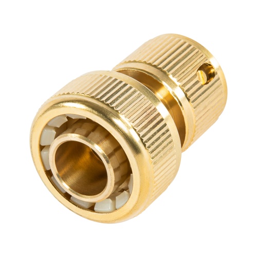 Соединитель латунный, быстросъемный для шланга 3/4, аквастоп Palisad фото 3