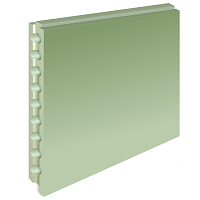 Плита пазогребневая Волма пустотелая влагостойкая 667х500х80 мм