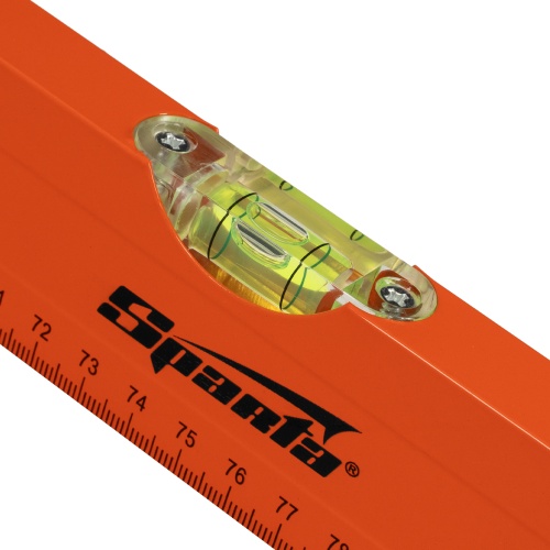 Уровень алюминиевый, 1500 мм, 3 глазка, желтый, линейка Sparta фото 3