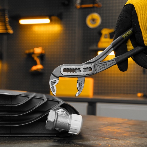 Клещи переставные, обливные рукоятки, 240 мм Denzel фото 10