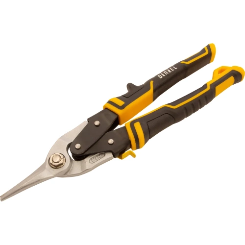 Ножницы по металлу Denzel 270мм, прямой рез,сталь-CrMo, трехкомп.рук-ки  78370 фото 8