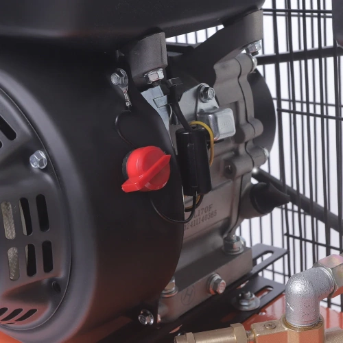 Компрессор бензиновый Patriot KGA 360 L50 - 360 л/мин, 10 бар, 50 л, 7 лс, быстросъем и «елочка» с вентилем 525102405 фото 7 Компрессор бензиновый Patriot KGA 360 L50 - 360 л/мин, 10 бар, 50 л, 7 лс, быстросъем и «елочка» с вентилем 525102405 фото 7