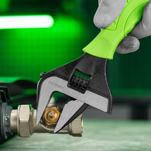 Ключ разводной, 250 мм, тонкие губки, фосфатированый Сибртех фото 9 Ключ разводной, 250 мм, тонкие губки, фосфатированый Сибртех фото 9