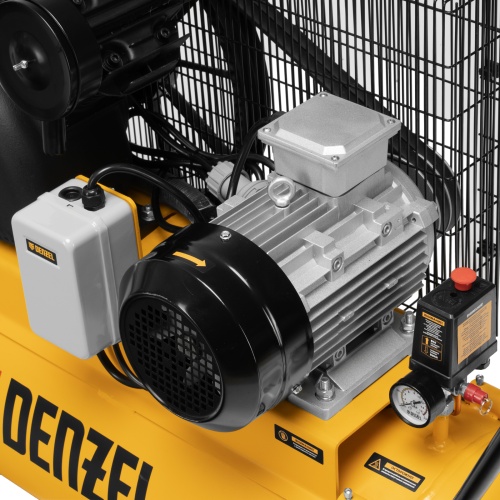 Компрессор воздушный рем. привод BCV 4000-T/100, 4,0 кВт, 100 литров, 690 л/мин Denzel фото 13