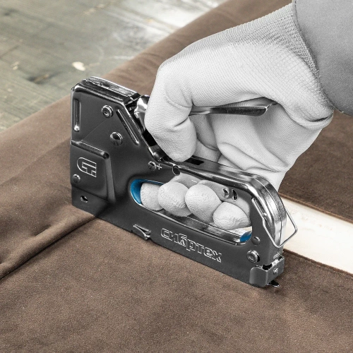 Мебельный степлер СИБРТЕХ металлический, регулируемый, тип скобы 53, 4-14 мм 40101 фото 9 Мебельный степлер СИБРТЕХ металлический, регулируемый, тип скобы 53, 4-14 мм 40101 фото 9