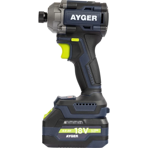Аккумуляторный бесщеточный винтоверт AYGER ABS20BL4 Аккумуляторный бесщеточный винтоверт AYGER ABS20BL4