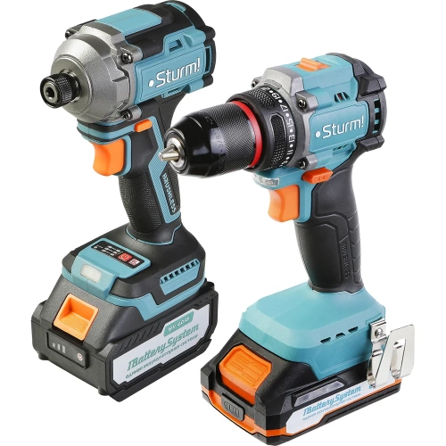 Набор аккумуляторного инструмента Sturm CD250H+CD1860BL Набор аккумуляторного инструмента Sturm CD250H+CD1860BL