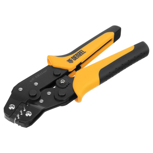 Клещи для обжима неизолированных наконечников НК и НВ, разъемов РП, 0,25 - 2,5 мм2 Denzel фото 4