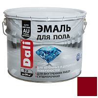 Эмаль для пола Dali красно-коричневая RAL 3009 9 л