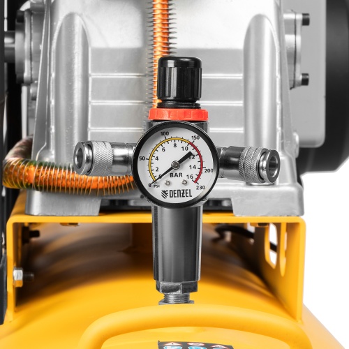 Компрессор воздушный BCI3000-T/200, ременный привод , 3.0 кВт, 200 литров, 530 л/мин Denzel фото 14