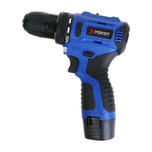 Дрель-шуруповерт аккумуляторный РОКОТ бесщеточный, 12В, 2 Ач, 0-400/0-1400 об/мин, 38 Нм 691-044 фото 6 Дрель-шуруповерт аккумуляторный РОКОТ бесщеточный, 12В, 2 Ач, 0-400/0-1400 об/мин, 38 Нм 691-044 фото 6