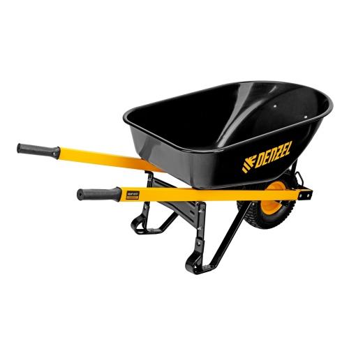 Тачка строительная, усиленная, объем 140 л, 230 кг, колесо 15х6.00-6 Denzel фото 4