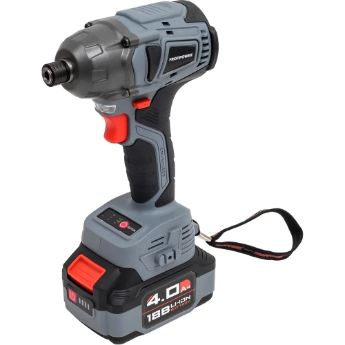 Аккумуляторный винтоверт беcщеточный импульсный Profipower MKDTD-18V (Li-ion-2шт, 4.0Ач, З/У speed, кейс) E0082 Аккумуляторный винтоверт беcщеточный импульсный Profipower MKDTD-18V (Li-ion-2шт, 4.0Ач, З/У speed, кейс) E0082