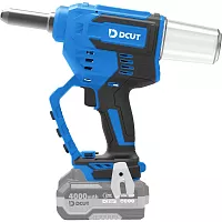 Заклёпочник аккумуляторный DCUT DCZ02821, усилие 20000Н, ход 28мм, заклёпка 4,0-6,4мм, коробка, б\акк и з\у, сервис 1года DCZ02821-SP1