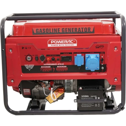 Генератор бензиновый POWERAC 8кВт PR8500H2E-ATS
